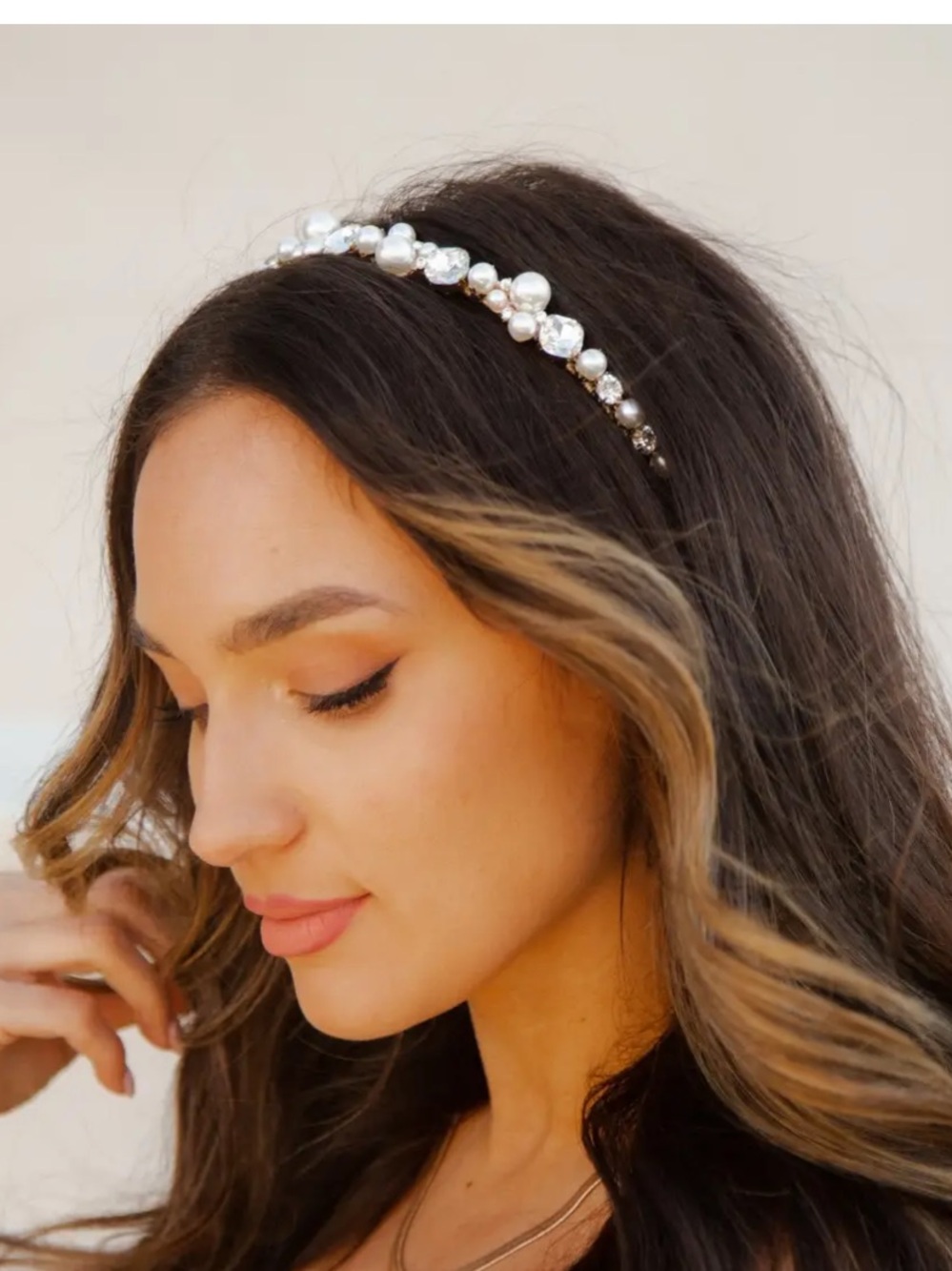 Brie Pearl Embellished Headband